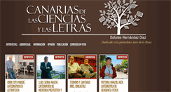 Desktop Screenshot of canariascienciasyletras.com