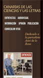 Mobile Screenshot of canariascienciasyletras.com