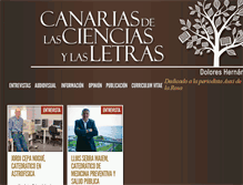 Tablet Screenshot of canariascienciasyletras.com